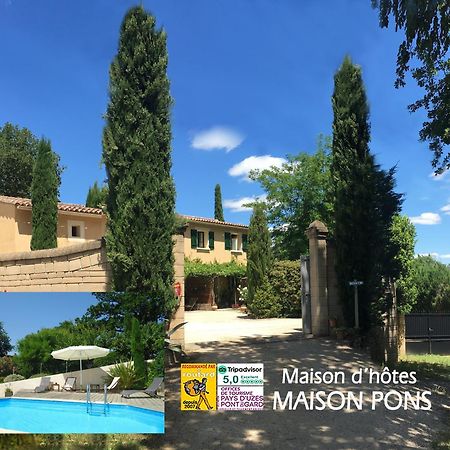 Pougnadoresse Chambres D'Hotes "Maison Pons" Proche Uzes - Pont Du Gard מראה חיצוני תמונה